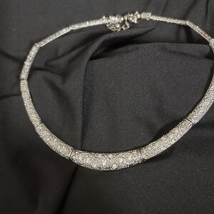 Premier Designs Silver Textured Necklace